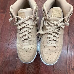 Nike Beige High-Top Sneakers